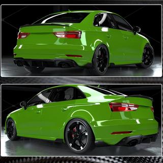 Bagkofanger-diffuser V1 (til RS3 Sedan 2017-2019, carbon) Audi A3 2012–2020 foto 4