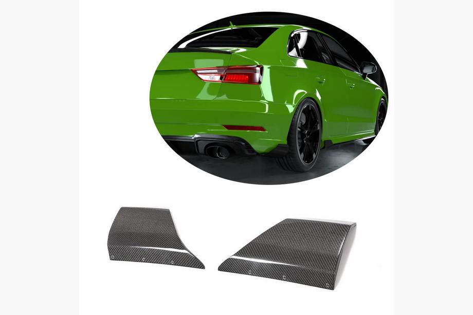 Audi A3 2012–2020 Bagkofanger flap-indsatser (til RS3 Sedan 2017-2019, carbon) Image