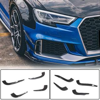 Front splittere til kofanger V2 (til RS3 Sedan 2017-2020, carbon) foto 1