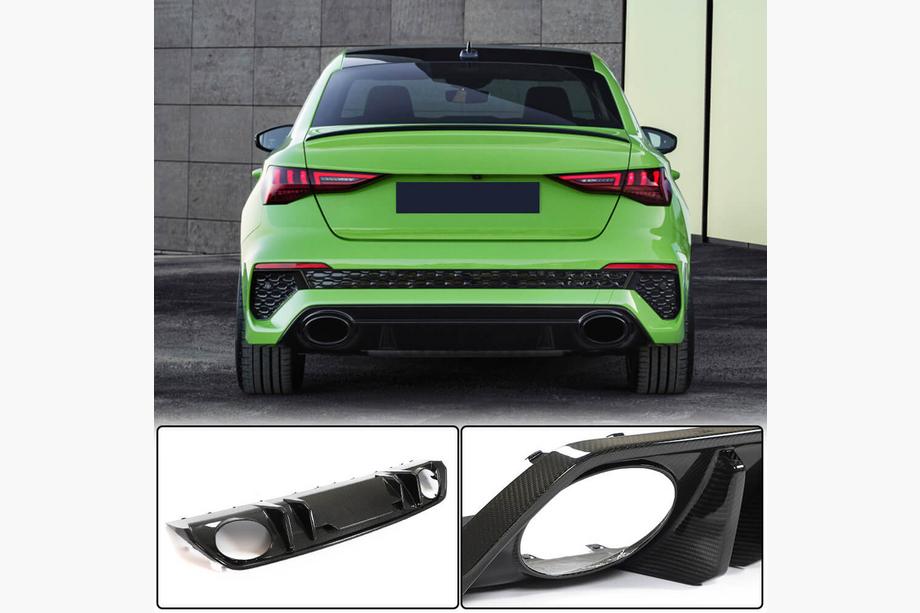 Audi A3 2020– Bagkofanger-diffuser (til RS Sedan, carbon) Image