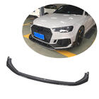 Audi A4 B9 2015–2024 Front bumper læbe Lip V1 (til RS4 Avant 2019-2021, carbon) foto 1