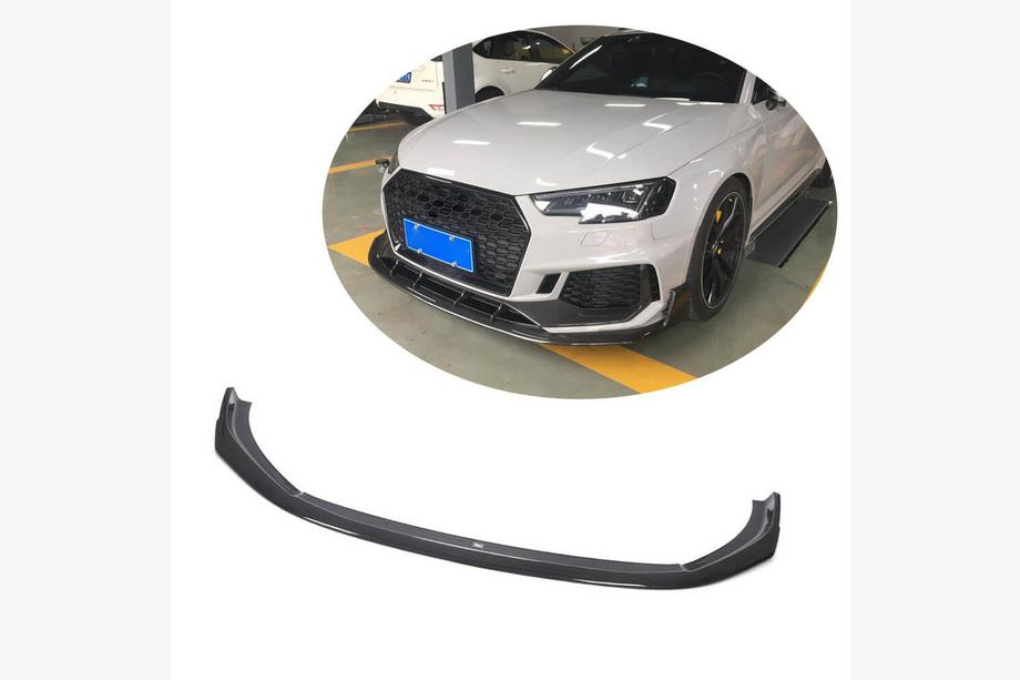 Audi A4 B9 2015–2024 Front bumper læbe Lip V1 (til RS4 Avant 2019-2021, carbon) Image