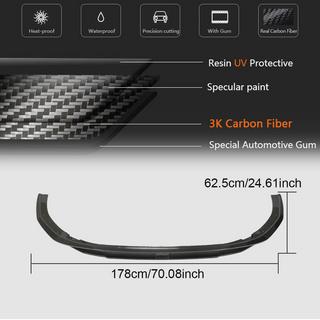 Front bumper læbespoiler Lip V2 (til RS4 Avant 2019-2021, carbon) foto 4
