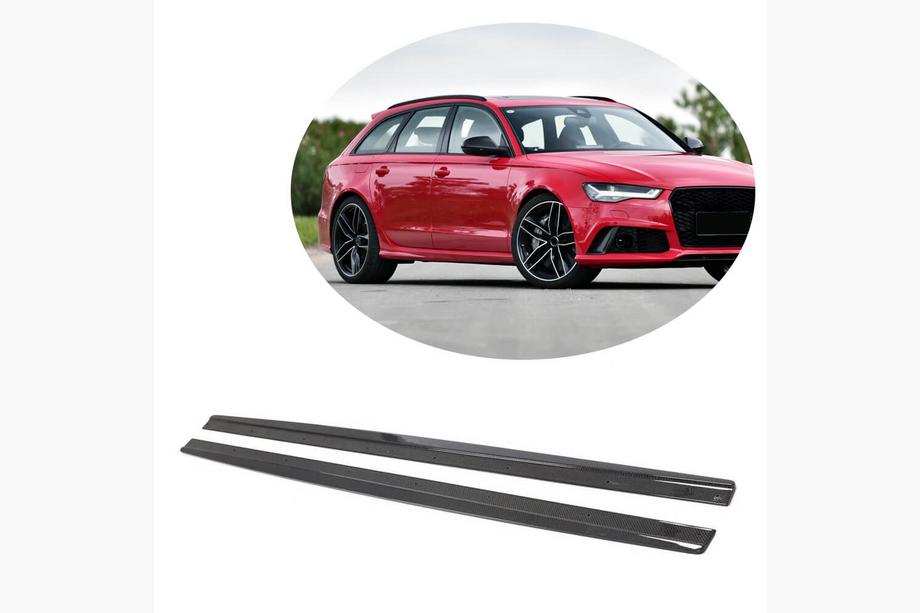 Audi A6 C7 2011–2017 Sideskørter i kulfiber (til RS6 Avant 2013-2016) Image