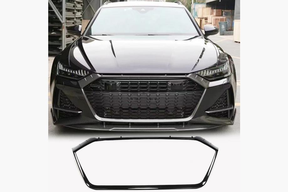 Audi A6 C8 2018–2025 Kølergrill-omramning (til RS6, carbon) Image