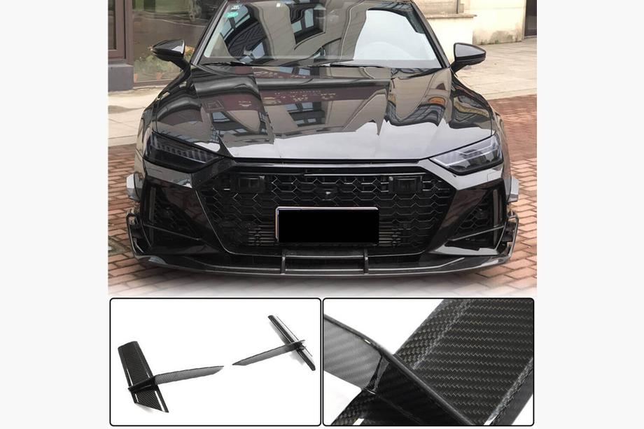 Audi A7 2018– Indsatser til luftindtag i forreste kofanger V1 (til RS7 2018-2022, tør carbon) Image