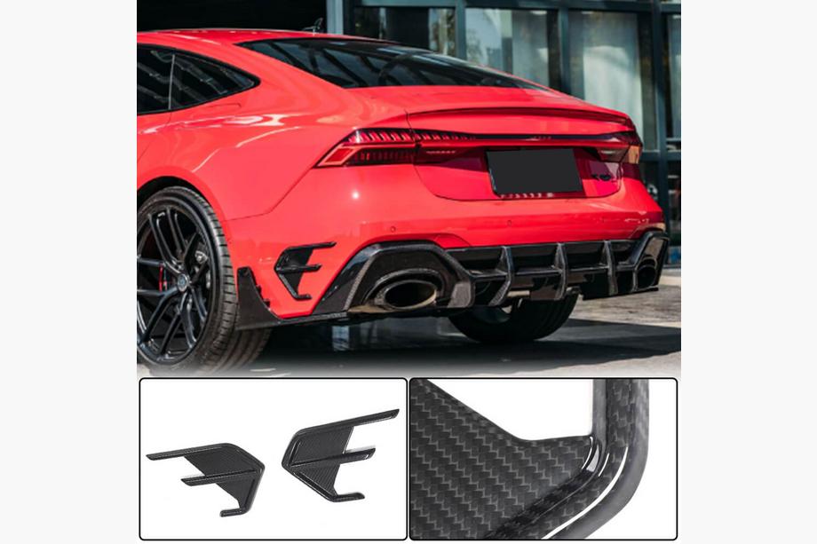 Audi A7 2018– Dæksler til luftudtag i bagkofanger (til RS7 2018-2022, tør carbon) Image
