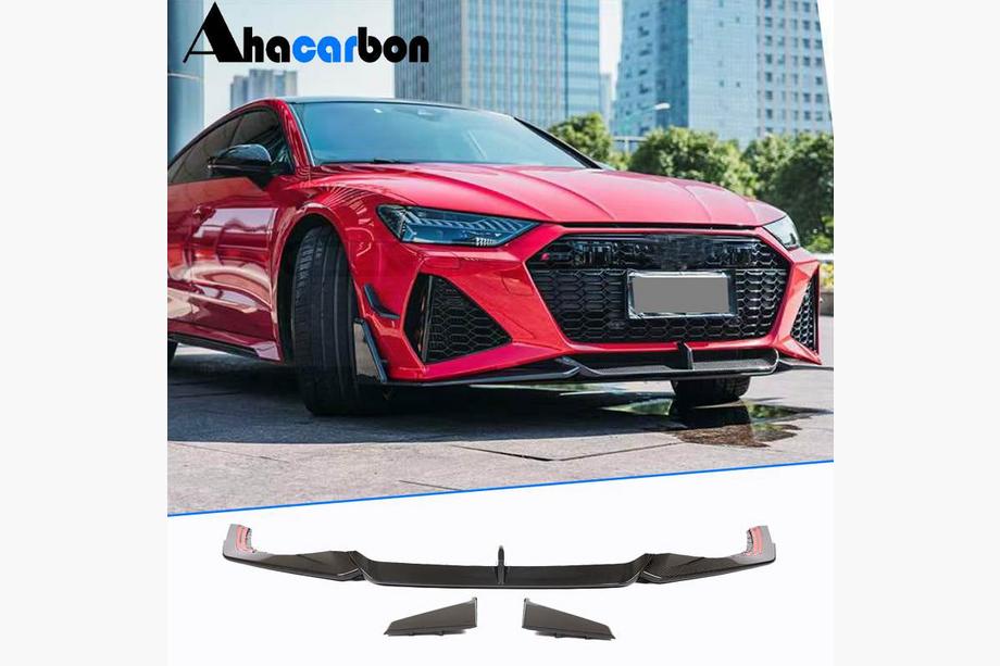 Audi A7 2018– Frontlæbe til forreste kofanger Lip V2 (til RS7, tør carbon) Image