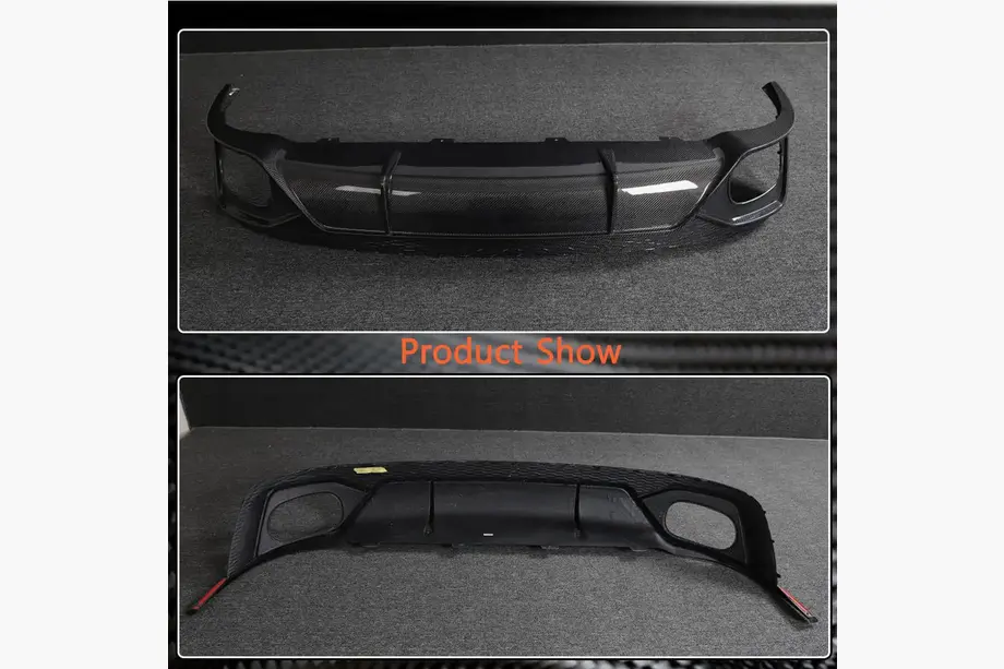 Audi Q8 2018– Bagkofanger-diffuser (2020-2023, carbon) foto 6