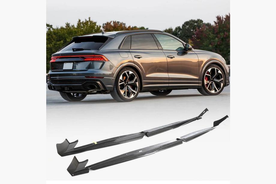 Audi Q8 2018– Sideskørter (Carbon) Image
