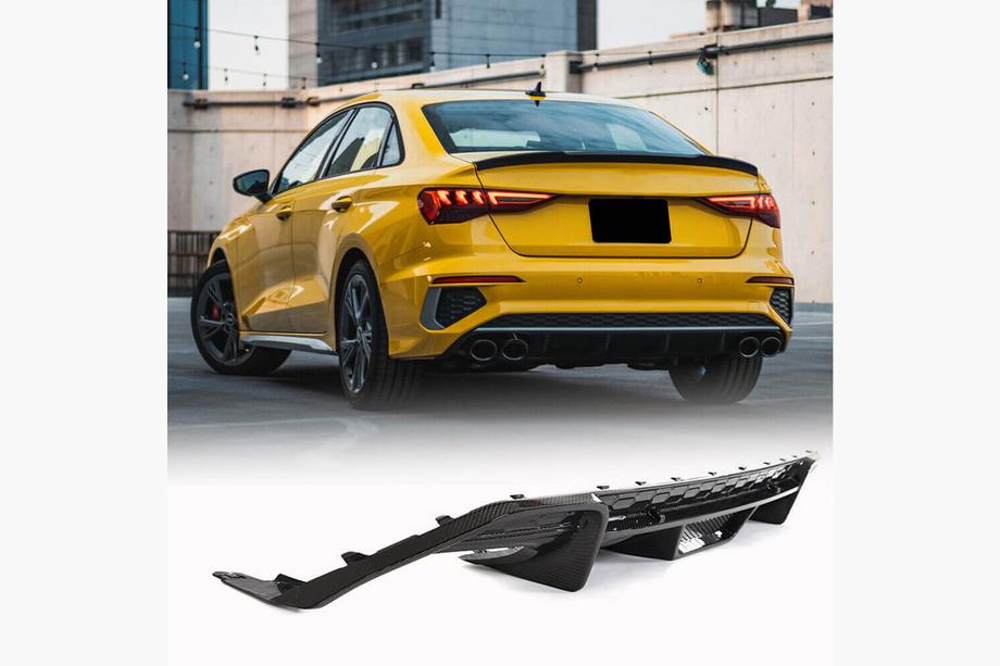 Audi A3 2020– Bagkofanger diffuser V1 (til S-Line Sedan 2020-2023, carbon) Image