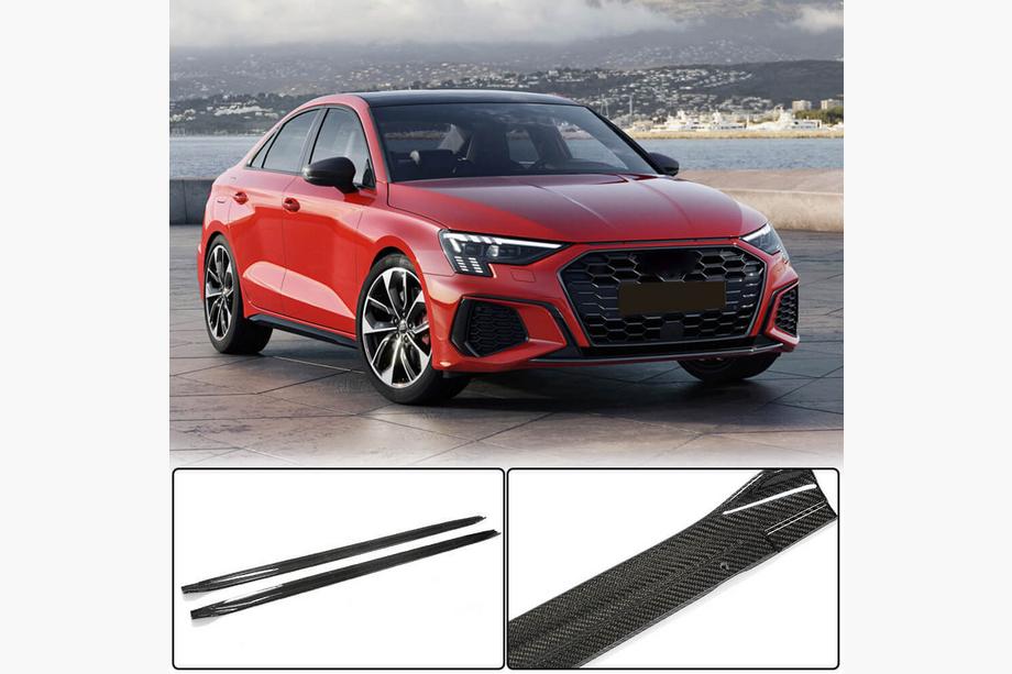 Audi A3 2020– Sidedørtrin / sideskørter (til S3 Sedan, carbon) Image