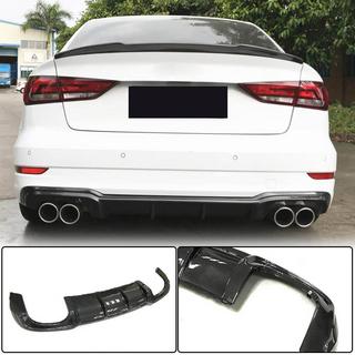 Bagkofanger-diffuser V5 (til S-Line Sedan 2017-2020, carbon) Audi A3 2012–2020 foto 1
