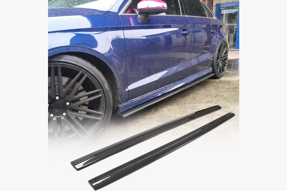Audi A3 2012–2020 Sideskørter V3 (til S-Line Sedan, carbon) Image