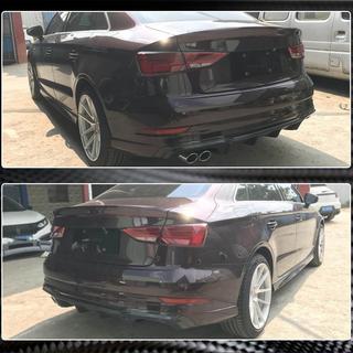 Bagkofanger-diffuser V4 (til S-Line Sedan 2017-2020, kulfiber) Audi A3 2012–2020 foto 4