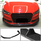 Audi A3 2012–2020 Frontkofanger-læbe Lip V2 (til S-Line Sedan 2012-2016, Kulfiber) foto 1