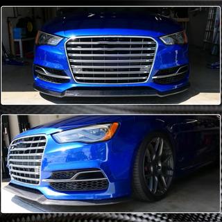 Frontlæbe til forreste kofanger Lip V1 (til S-Line Sedan 2012-2016, kulfiber) Audi A3 2012–2020 foto 4