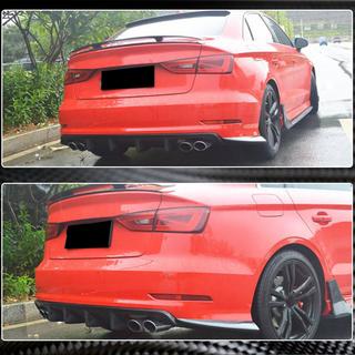 Bagkofangerdiffuser V3 (til S-Line Sedan 2012-2016, kulfiber) Audi A3 2012–2020 foto 3
