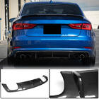 Audi A3 2012–2020 Diffuser til bagkofanger V2 (til S-Line Sedan 2012-2016, kulfiber) foto 2
