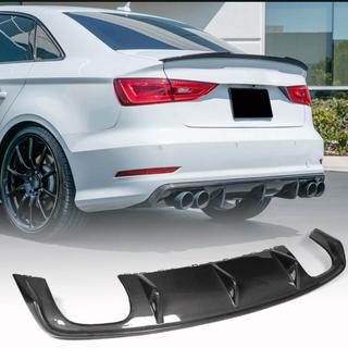 Diffuser til bagkofanger V2 (til S-Line Sedan 2012-2016, kulfiber) Audi A3 2012–2020 foto 1