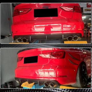 Diffuser til bagkofanger V2 (til S-Line Sedan 2012-2016, kulfiber) Audi A3 2012–2020 foto 4