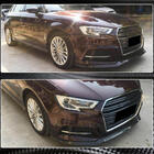 Audi A3 2012–2020 Frontkofanger-læbe Lip V1 (til S-Line 2017-2020 HB, kulfiber) foto 3