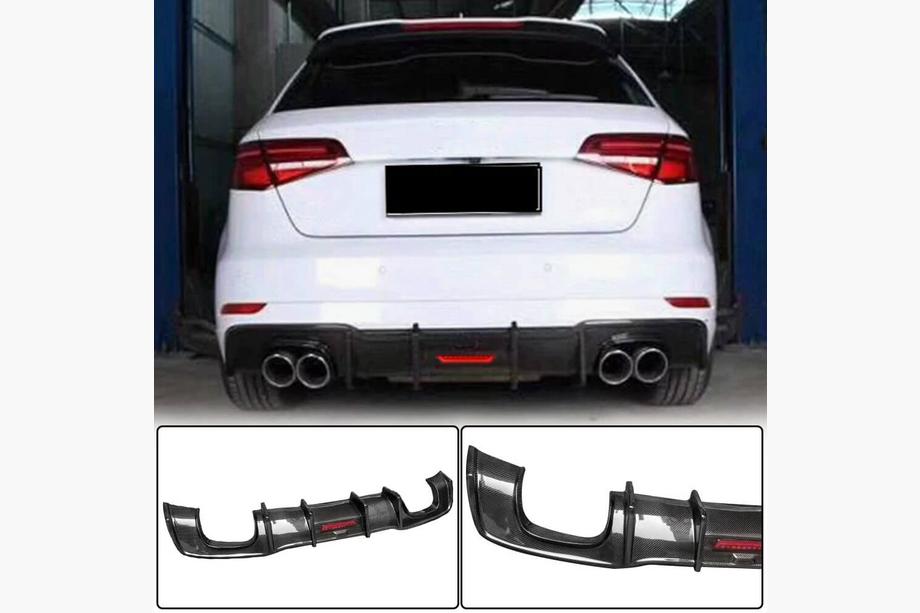 Audi A3 2012–2020 Bagkofangerdiffuser V1 (til S-Line HB 2017-2020, carbon) Image