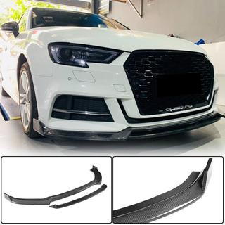 Frontspoilerlæbe Lip V4 (til S-Line Sedan 2017-2020, kulfiber) Audi A3 2012–2020 foto 1