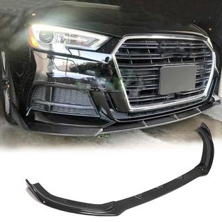 Front kofangerlæbe Lip V1 (til S-Line 2017-2020 Sedan, carbon) Audi A3 2012–2020 foto 1