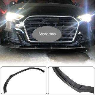 Front kofangerlæbe Lip V1 (til S-Line 2017-2020 Sedan, carbon) Audi A3 2012–2020 foto 2