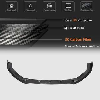 Front kofangerlæbe Lip V1 (til S-Line 2017-2020 Sedan, carbon) Audi A3 2012–2020 foto 3