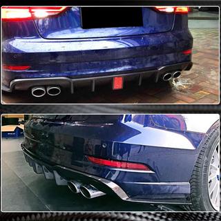 Bagkofanger diffuser V2 (til S-Line Sedan 2017-2020, carbon) Audi A3 2012–2020 foto 3