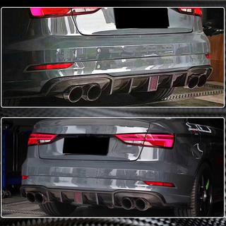 Bagkofanger diffuser V2 (til S-Line Sedan 2017-2020, carbon) Audi A3 2012–2020 foto 4