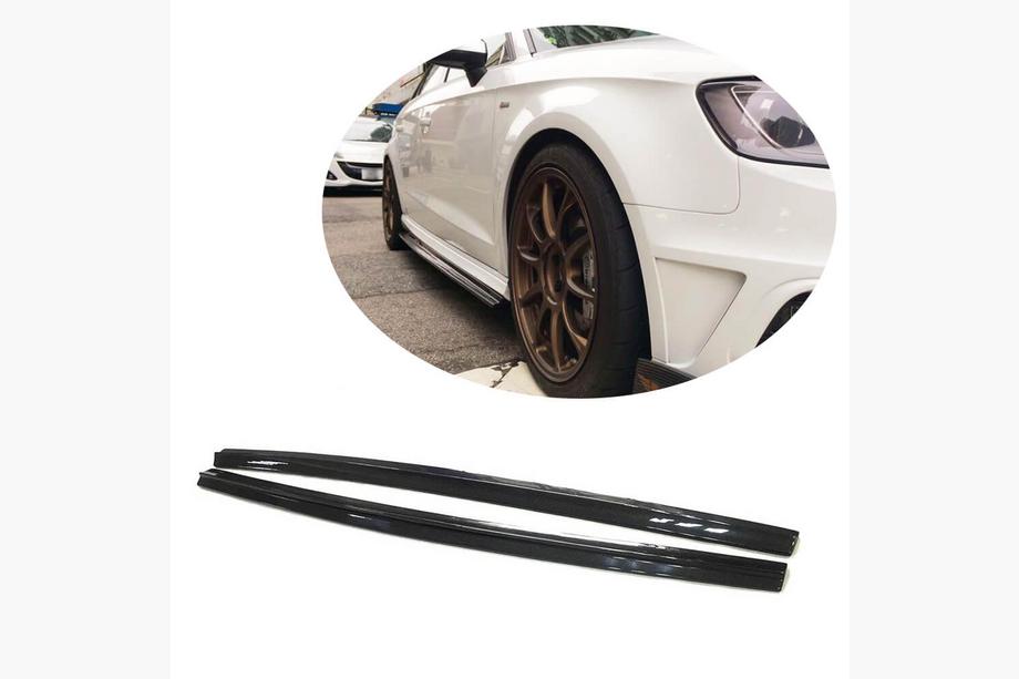 Audi A3 2012–2020 Sideskørter V1 (til S-Line HB, kulfiber) Image