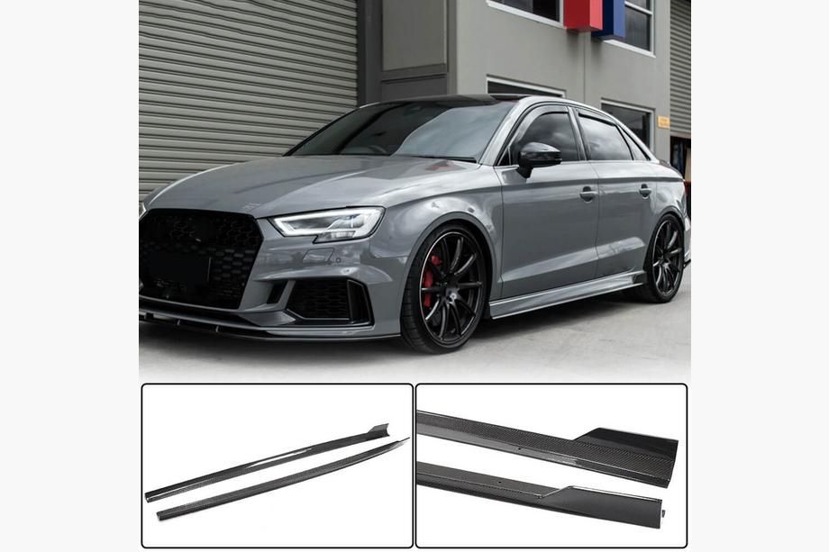Audi A3 2012–2020 Sideskørter V1 (til S-Line Sedan, carbon) Foto 2