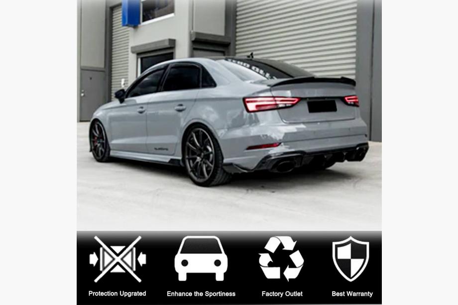 Audi A3 2012–2020 Sideskørter V1 (til S-Line Sedan, carbon) Foto 4