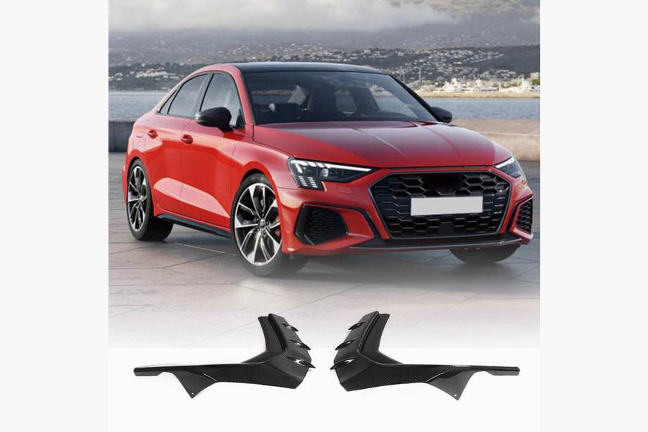 Audi A3 2020– Front kofanger læbespoiler (til S-Line Sedan 2020-2023, carbon) Image