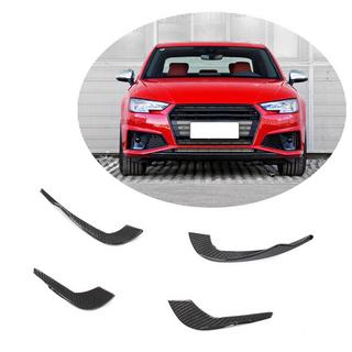 Front bumperlæbe V3 (til S-Line Sedan 2015-2019, kulfiber) foto 1