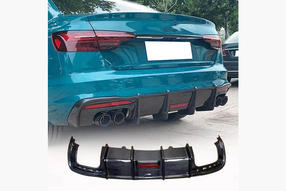 Audi A4 B10 2024– Bagkofanger-diffuser V3 (til S-Line, carbon) Image
