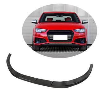 Frontlæbe til forreste kofanger Lip V6 (til S-Line Sedan 2015-2019, kulfiber) foto 1