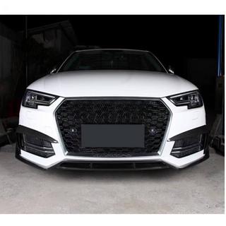 Frontspoilerlæbe til for kofanger Lip V2 (til S-Line Sedan 2015-2019, Carbon) foto 1