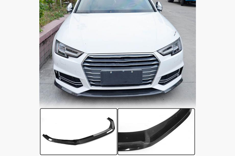 Audi A4 B9 2015–2024 Frontspoiler læbe Lip V4 (til S-Line Sedan 2015-2019, carbon) Image