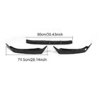 Audi A4 B9 2015–2024 Frontkofanger-lipspoiler Lip V5 (til S-Line Sedan 2015-2019, carbon) foto 6