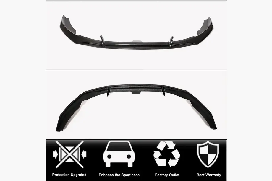 Frontlæbe til forkofanger Lip (til S-Line Sedan 2019-2024, carbon) foto 2