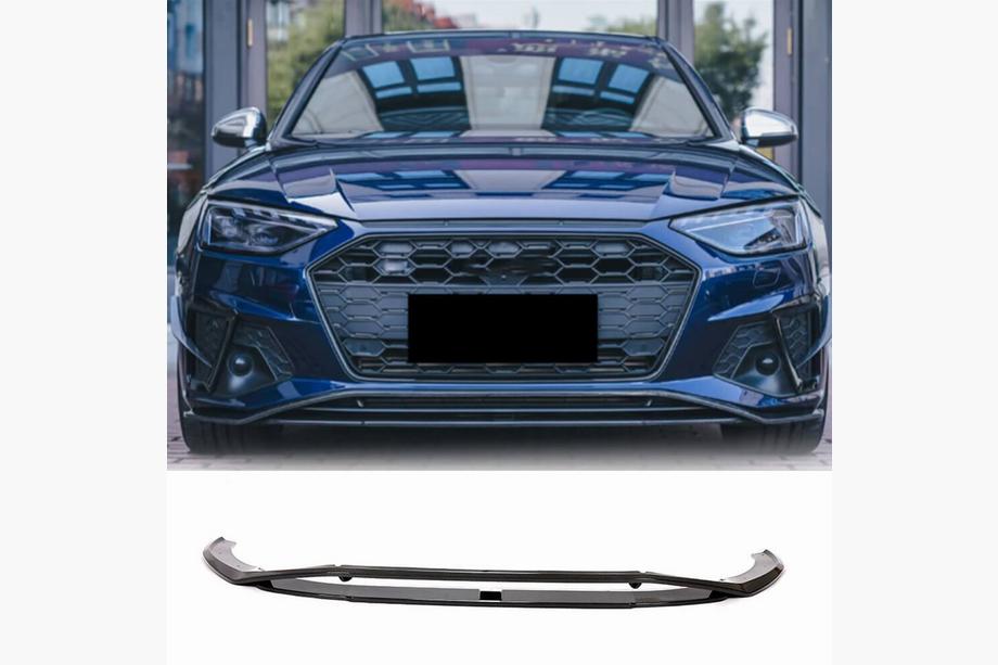 Audi A4 B9 2015–2024 Frontlæbe til kofanger Lip V2 (til S-Line Sedan 2019-2024, carbon) Image
