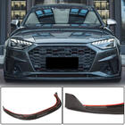 Audi A4 B9 2015–2024 Frontlæbe til forreste kofanger Lip V1 (til S-Line Sedan 2019-2024, carbon) foto 1