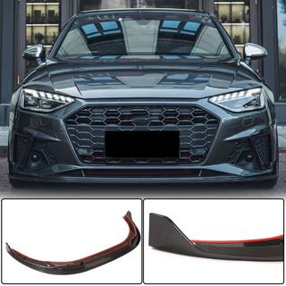 Frontlæbe til forreste kofanger Lip V1 (til S-Line Sedan 2019-2024, carbon) foto 1