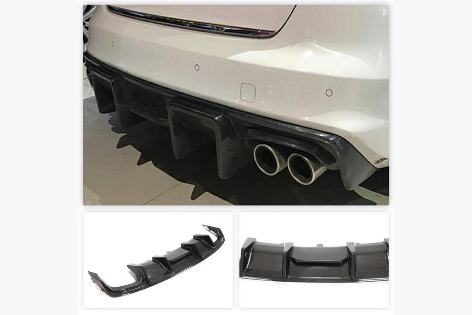 Audi A4 B8 2007–2015 Bagkofanger-diffuser (til S4 2013-2015, carbon) Image