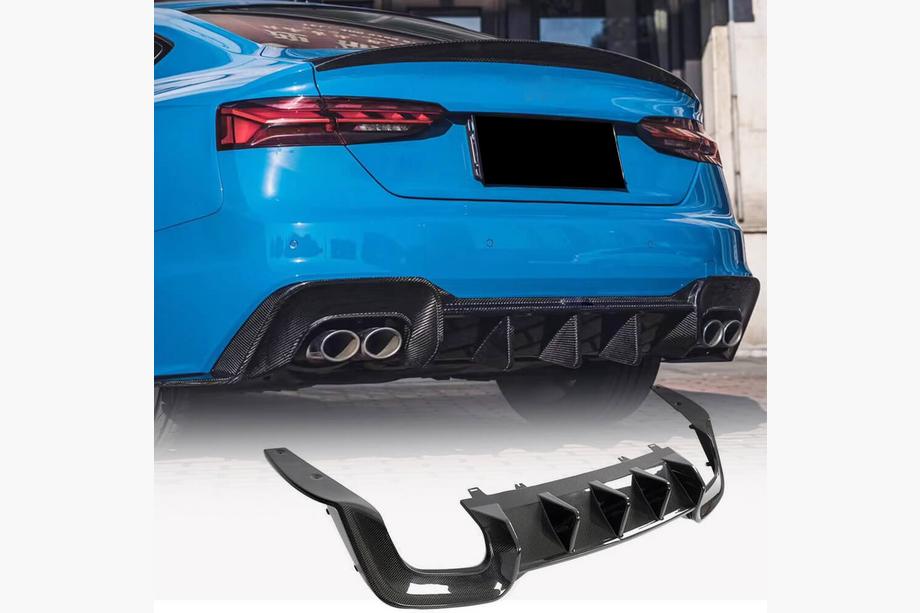 Audi A5 2016–2025 Bagkofangerdiffuser V2 (til S-Line 2021-2025, carbon) Image