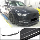 Audi A5 2007–2015 Front kofangerlæbe Lip V4 (til S-Line 2012-2015, kulfiber) foto 1